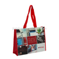 100% Recycled pp matte laminierung gewebt einkaufen tragen carreful taschen